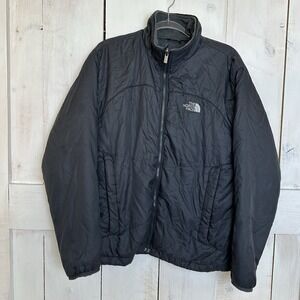 The North Face Lightweight Puffer Jacket Men's Sz‎ Medium Full Zip Gray